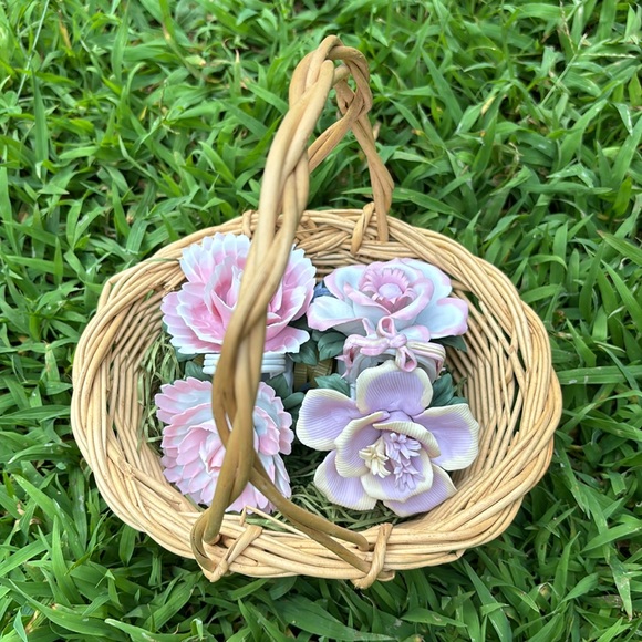 VINTAGE FLOWERS BASKET - Picture 16 of 16